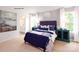 Well-lit bedroom with a comfortable bed and ensuite bathroom at 1373 6Th Ne St, Hickory, NC 28601