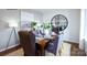 Formal dining room with hardwood floors and a large mirror at 1373 6Th Ne St, Hickory, NC 28601