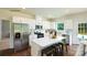 Modern kitchen with white cabinets and a large island at 1373 6Th Ne St, Hickory, NC 28601