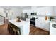 Modern kitchen with white cabinets, stainless steel appliances and island at 1373 6Th Ne St, Hickory, NC 28601