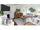 Relaxing living room featuring a fireplace and neutral tones at 1373 6Th Ne St, Hickory, NC 28601