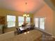 Bright dining area with access to backyard and natural light at 3628 Benseval Ln, Matthews, NC 28105