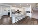 Island kitchen with granite countertops and breakfast bar seating at 4360 Bronze Blvd, Sherrills Ford, NC 28673