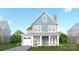 Two-story home with gray siding, white trim, and a covered porch at 4391 Morning Mist Dr # 14, Sherrills Ford, NC 28673