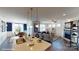 Modern kitchen with an island, stainless steel appliances, and open layout at 8020 Plymouth Dr, Sherrills Ford, NC 28673