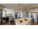 Open concept kitchen and living area with stainless steel appliances at 8020 Plymouth Dr, Sherrills Ford, NC 28673