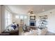 Cozy living room featuring a fireplace, built-in shelving, and comfortable seating at 8020 Plymouth Dr, Sherrills Ford, NC 28673