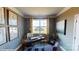Home office with built-in shelving and a view of the community at 8020 Plymouth Dr, Sherrills Ford, NC 28673
