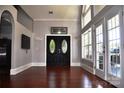 Bright entry with double doors, hardwood floors, and lots of natural light at 3645 Lake Bluff Dr, Sherrills Ford, NC 28763