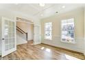 Light-filled office with French doors and wood floors at 8631 Frank Grier Rd # 6, Charlotte, NC 28215
