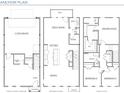 Three-story home floor plan, showing a two-car garage, great room, kitchen, and three bedrooms at 4225 S New Hope Rd # 9, Cramerton, NC 28032