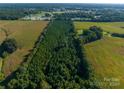 Aerial view of a long wooded area, great for privacy at 2210 Goldmine Rd, Monroe, NC 28110