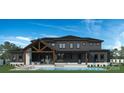 Back view of house featuring a wooden pergola, patio, and a swimming pool at 628 Wisteria Vines Trl # 6, Fort Mill, SC 29708