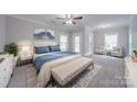 Spacious bedroom with plush carpet and neutral walls at 3921 Sky Dr, Charlotte, NC 28226