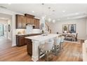Gourmet kitchen with island and breakfast bar at 135 Armstrong Rd, Belmont, NC 28012