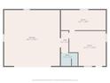 Floor plan showing garage, bath, and two rooms at 12770 Bringle Ferry Rd, Richfield, NC 28137