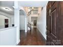 Bright and spacious entryway with hardwood floors and staircase at 1013 Taylor Glenn Ln, Indian Trail, NC 28079
