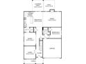 Main floor plan highlighting an open concept layout at 203 Coronado Ave # 55, Matthews, NC 28104