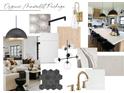 Modern kitchen design with organic minimalist package at 3013 Kinger Ln, Matthews, NC 28105