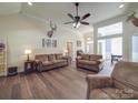 Spacious living room with hardwood floors and comfortable seating at 3524 Rilla Hamilton Rd, Unionville, NC 28110