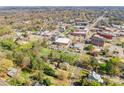 Aerial view showing home's location in residential area at 121 W End St, Chester, SC 29706