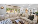 Cozy living room with sectional sofa and large windows at 301 6Th Se St, Belmont, NC 28012