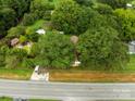 Aerial view of property showing home and large lot at 4539 S New Hope Rd, Gastonia, NC 28056