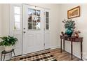 Bright entryway with a console table, plant, and decorative rug at 1446 Crest Creek Ct, Clover, SC 29710