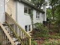Side view of house showing stairs and backyard at 2102 Twin Ave, Gastonia, NC 28052