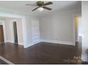 Hardwood floors and a fireplace accent this spacious living room at 1146 Buffalo St, Shelby, NC 28150