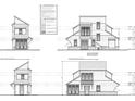 Detailed house plans with multiple elevation views at 619 James Alexander Way, Davidson, NC 28036