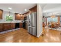 Modern kitchen with stainless steel appliances and hardwood floors at 1447 London Dr, Rock Hill, SC 29732