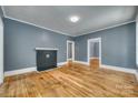 Hardwood floors and fireplace in spacious living room at 102 Stanton St, Clover, SC 29710