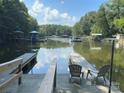 Serene lake view with private dock access at 195 Agnew Rd, Mooresville, NC 28117