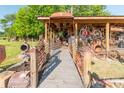 Wooden walkway to a charming rustic building at 5067 E Dixon Blvd, Kings Mountain, NC 28086