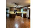 Kitchen with laminate flooring and stainless steel appliances at 106 Dons Ct, Shelby, NC 28150