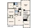 Upper level floor plan featuring owner's suite, 3 bedrooms, and a loft at 7055 Stella Pl, Stanley, NC 28164