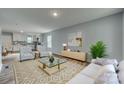 Open living room with gray walls and a modern feel at 337 Friendship Dr, Rock Hill, SC 29730