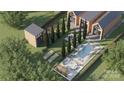 Luxury home with pool, gardens, and outdoor entertainment area at 237 Marsh Rd # 101, Charlotte, NC 28209