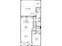 First floor plan showing kitchen, dining, and garage at 3110 Beacon Heights Rd, Indian Land, SC 29707