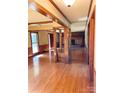 Spacious living room with hardwood floors and a brick fireplace at 1610 Sierra Rd, York, SC 29745