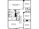Upper floor plan with primary bedroom and three additional bedrooms at 311 Coronado Ave # 62, Matthews, NC 28104