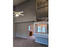 Spacious living room with high ceilings and loft at 10568 Broken Branch Rd, Charlotte, NC 28213