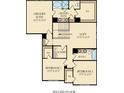 Second floor plan with owner's suite and two bedrooms at 16835 Cozy Cove Rd, Charlotte, NC 28278