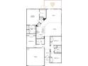 One-story home floor plan featuring primary bedroom, kitchen, Gathering room, and covered patio at 5276 Scotts Creek Rd, Indian Land, SC 29707