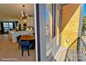 Private balcony with wood siding and city views at 2200 N Graham St # 12, Charlotte, NC 28206