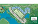 Map of Griffith Lakes showing available lots and community features at 5220 Mint Harbor Way # 0285, Charlotte, NC 28269