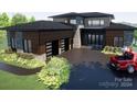 Modern home exterior with three-car garage at 1007 Kingbird Ln, Clover, SC 29710