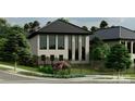 Modern home with large windows and dark metal roof at 248 Singleton Rd # 25, Mooresville, NC 28117