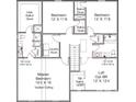 Second floor plan with Primary bedroom, loft, and two additional bedrooms at 219 Lake George Dr, Shelby, NC 28152